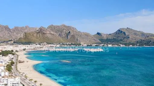 Excellent building plot for sale in a in a sought-after residential area in Puerto Pollensa, Mallorca