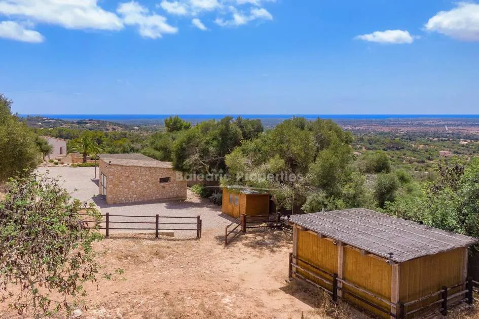 Luxury country villa with sea views for sale near Santanyí, Mallorca