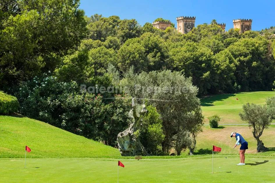 Sensational plot of land with sea and golf views for sale in Bendinat, Mallorca