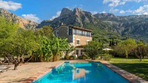Wonderful renovated finca for sale in the mountain setting of Sóller, Mallorca Wonderful renovated finca for sale in the mountain setting of Sóller, Mallorca