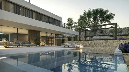 Ultra-modern villa for sale in a quiet area of Cala Vinyes, Mallorca