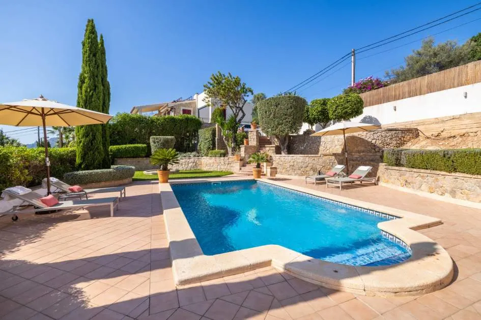 Charming village house with panoramic and sea views for sale in the heart of Calvia, Mallorca