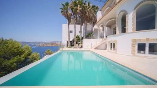 Front line villa with incredible sea views for sale in El Toro, Mallorca