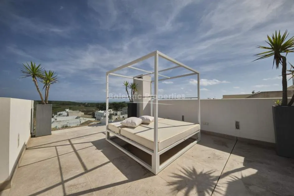 New townhouse with pool for sale in Portocolom, Mallorca
