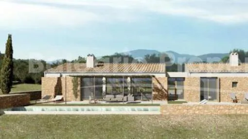 Building plot with project and building license for sale in Sant Llorenç des Cardassar, Mallorca
