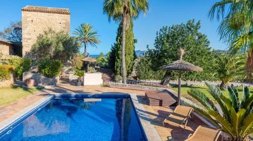 Country villa with project and license for sale in Alcudia, Mallorca