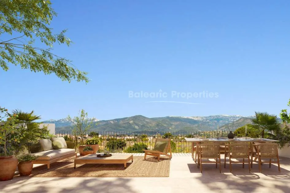 Meticulously renovated townhouse with pool for sale in Santa Maria Del Cami, Mallorca