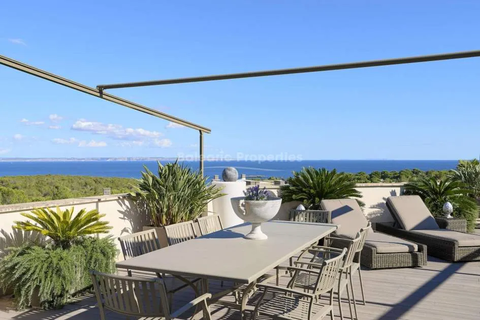 Elegant penthouse with spectacular sea views for sale in Sol de Mallorca