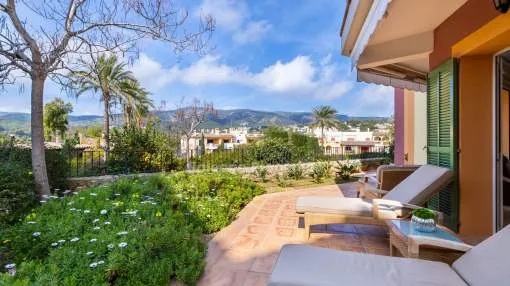 Perfectly presented garden apartment for sale in Bendinat, Mallorca