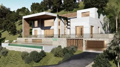 Plot for sale for a luxury villa project in Son Vida, Mallorca
