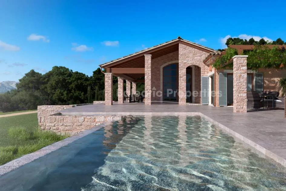 Country plot for sale with a villa project to construct in Alucdia, Mallorca