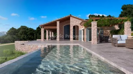 Country plot for sale with a villa project to construct in Alucdia, Mallorca