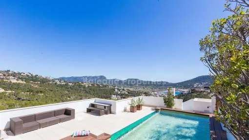 Luxury penthouse with private pool in Puerto Andratx, Mallorca