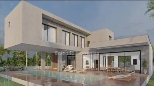 New sea view villa under construction, for sale in Sol de Mallorca
