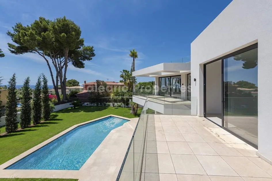 Modern villa with incredible sea views for sale in Cas Català, Mallorca