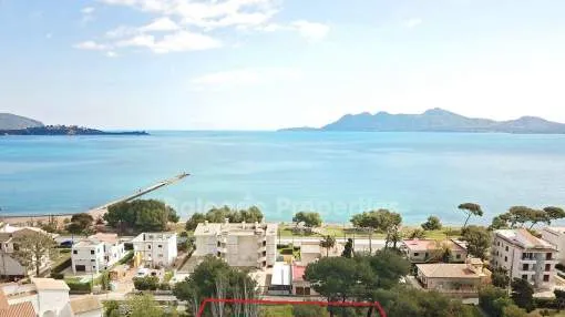 Rarely available plot for sale, second line from the sea in Puerto Pollensa, Mallorca
