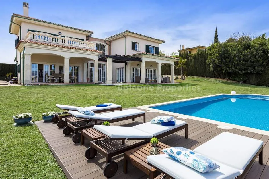 Outstanding villa with large garden and sea views in Cala Vinyes, Mallorca