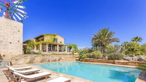 Modern finca with amazing outside area for sale in Colonia de Sant Jordi, Mallorca