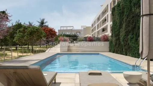 New development of apartments with community pool in Pollensa, Mallorca