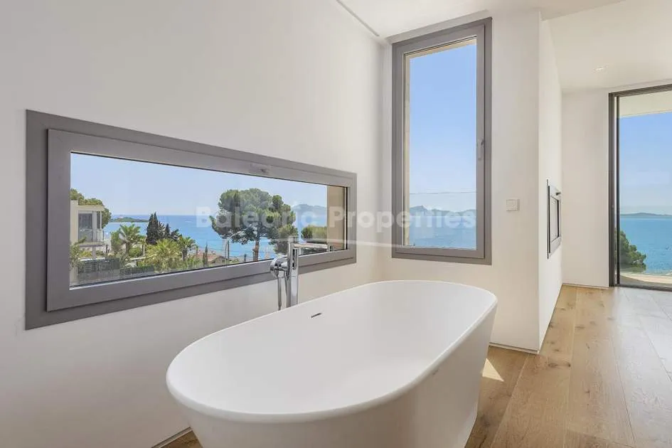 State-of-the-art sea view villa for sale in Alcanada, Mallorca