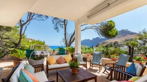 Impressive villa just a few metres from the beach in Cala San Vicente, Pollensa, Mallorca