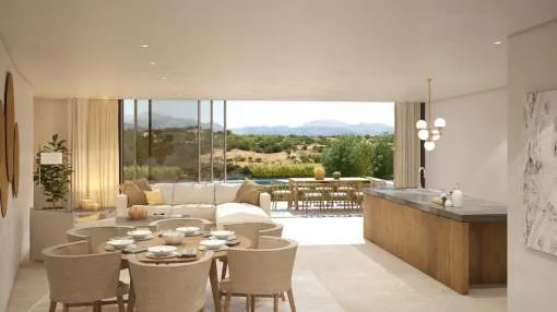 Renovated townhouse is mountain views for sale in Llubi, Mallorca