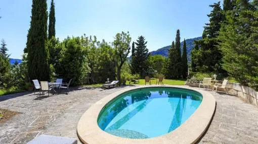 Charming finca with pool and landscaped garden in Es Capdella, Mallorca Charming finca with pool and landscaped garden in Es Capdella, Mallorca