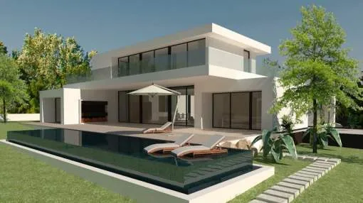 Contemporary villa project for sale in Santa Ponsa, Mallorca Contemporary villa project for sale in Santa Ponsa, Mallorca