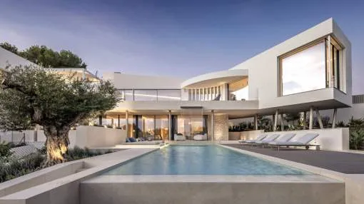 Incredible designer villa with sea views for sale in Santa Ponsa, Mallorca Incredible designer villa with sea views for sale in Santa Ponsa, Mallorca