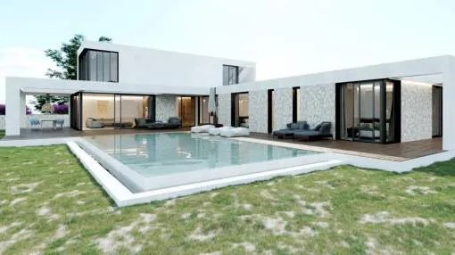 Beautiful project of a detached house overlooking Palma Bay for sale in Pórtol, Mallorca Beautiful project of a detached house overlooking Palma Bay for sale in Pórtol, Mallorca