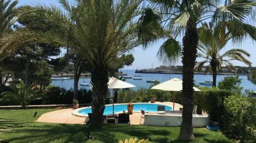 Idyllic front line villa with direct sea access for sale in Porto Petro, Mallorca Idyllic front line villa with direct sea access for sale in Porto Petro, Mallorca