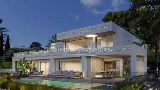 Modern Mediterranean villa with beautiful sea views for sale in Sol de Mallorca Modern Mediterranean villa with beautiful sea views for sale in Sol de Mallorca