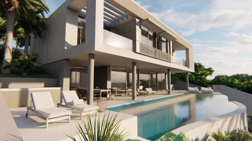 Contemporary villa with sea views for sale in Portals Nous, Mallorca Contemporary villa with sea views for sale in Portals Nous, Mallorca
