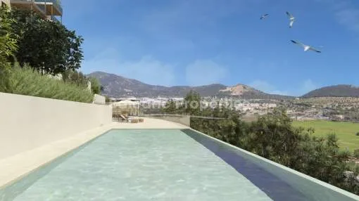 New development penthouse with pool for sale in Santa Ponsa, Mallorca New development penthouse with pool for sale in Santa Ponsa, Mallorca