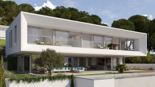 Unique frontline villa with contemporary design for sale in Santa Ponsa, Mallorca Unique frontline villa with contemporary design for sale in Santa Ponsa, Mallorca