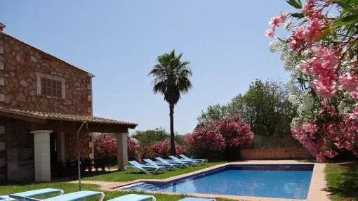 Villa Mas in Campos with private pool and Wifi int