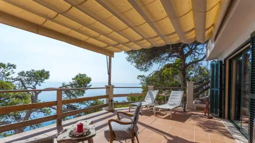 Stunning location on the cliff, directly on the sea – Villa Banyalbufar