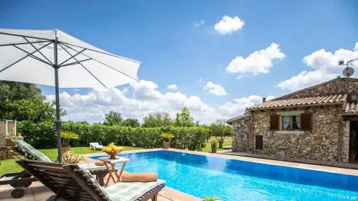 Beautiful stone house with a private swimming pool and a large garden
