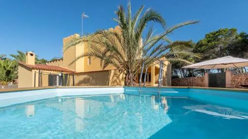 Dream House in the Beautiful Cala Mondragó 200m from the Beach, with Terrace, Balcony and Wi-Fi