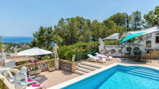Luxury Villa Ocean View with Sea View, Pool, Balcony, Wi-Fi & Sauna