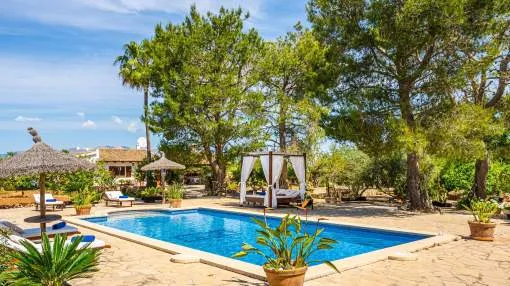 Fantastic Finca Son Mulet with Pool, Aircondition, Garden, Terrace & Wlan; Parking Available