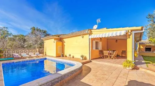 Beautiful Holiday Home Can Parets with Wi-Fi, Garden, Terraces & Pool; Parking Available, Pets Allowed