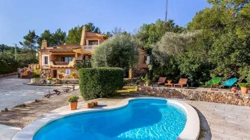 Beautiful Villa Terra Rotja with Pool, Air Conditioning, Wi-Fi, Balcony, Terraces & Mountain Views; Parking Available, Pets Allowed on Request