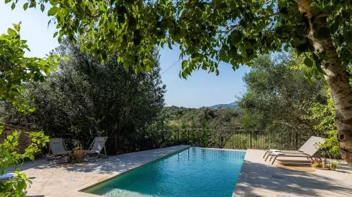 Rural Holiday Home ‘Finca Es Badei’ with Mountain View, Wi-Fi, Garden, Terraces & Pool; Parking Available