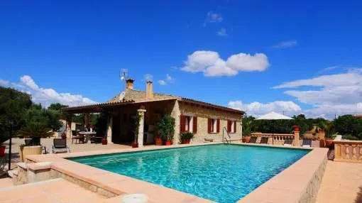 Vacation Home “Casa Sa Rota” with Mountain View, Pool, Wi-Fi, Balcony, Garden & Terrace; Parking 