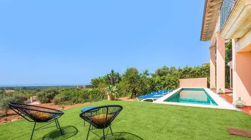 Villa "Villa Portol" with Sea & Mountain View, Pool, A/C, Wi-Fi, Terrace, Balcony & Garden