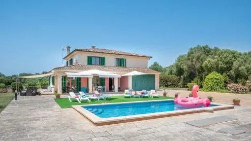 Pet-Friendly Villa Mallorca Paradise with Mountain View, Pool, Garden & Wi-Fi