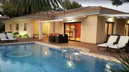 Villa 'Luxurious Villa Sol de Mallorca' with Mountain View, Pool & Wi-Fi