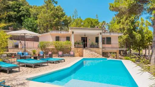 Pet-Friendly Villa Ses Basses with Mountain View, Pool & Wi-Fi