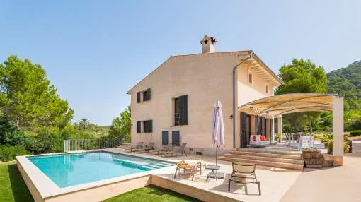 "Villa sa Font de Son Reus" with Mountain View, Pool & Wi-Fi